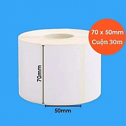 GIẤY IN DECAL NHIỆT 70X50MM 40M